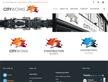 Tablet Screenshot of cityworks.org.uk